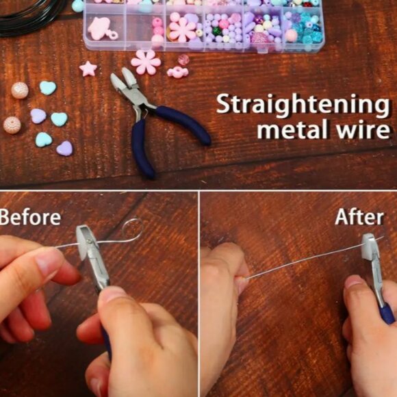 Stainless Non-Slip Nylon Jaw Jewelry Pliers - Heavy-Duty Jewelry-Making - Picture 4 of 4